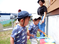 シャボン玉遊びをしよう！